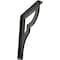 Ekena Millwork Bradford Wrought Iron Bracket, (Single center brace), Antiqued Silver 1 1/2"W x 7 1/2"D x 10"H BKTM01X07X10SBRASV - alternate 1